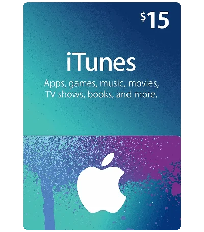 🔥iTunes Gift Card 15$ USD USA💳0%💎GUARANTEE🔥