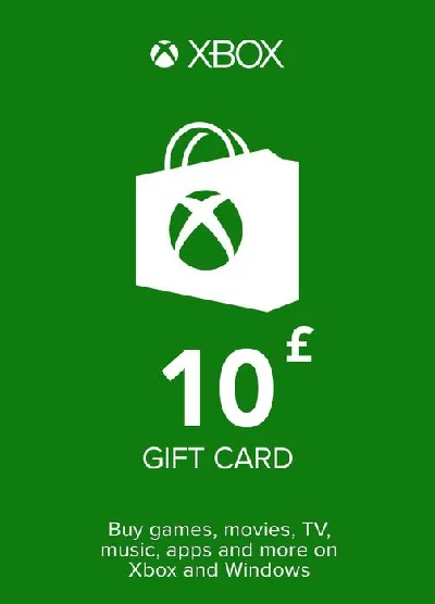 Xbox Microsoft Gift Card 10 £ GBP (UK)