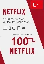 🔶Netflix 100 TL - Gift Card Code (Turkey) TR