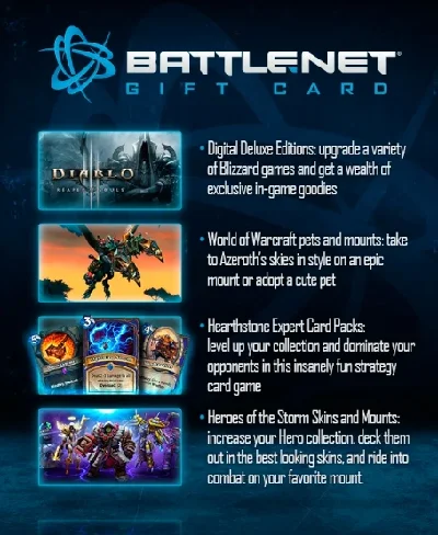 🔥BLIZZARD Gift Card 5$ USD USA💳0%💎GUARANTEE🔥