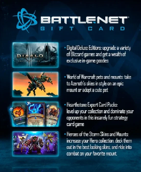 🔥BLIZZARD Gift Card 5$ USD USA💳0%💎GUARANTEE🔥