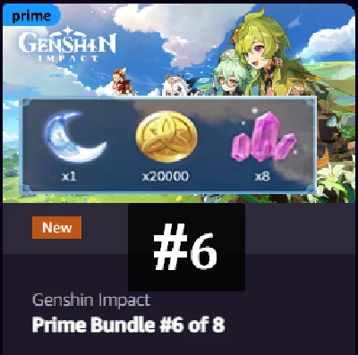 🔴Genshin Impact🔑Prime Bundle #6