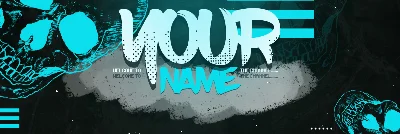 Psd-шаблон баннер (шапки) для Twitch Smile