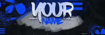 Psd-template banner (caps) for Twitch Smile
