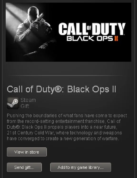 zzzz_CoD Black Ops 2 - STEAM Gift region Free / GLOBAL
