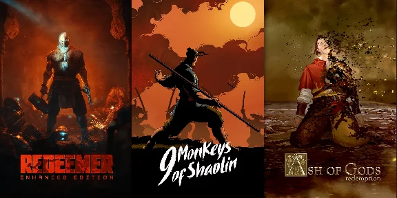 9 Monkeys of Shaolin + Ash of Gods + Redeemer Bundle 🎁
