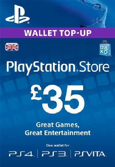 🔥PSN Playstation Network £35 GBP UK💳0%💎GUARANTEE🔥