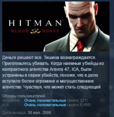 Hitman: Blood Money 💎STEAM KEY RU+CIS LICENSE
