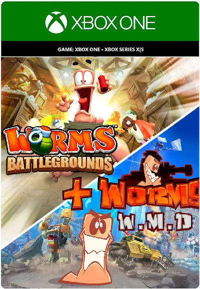 ✅❤️WORMS BATTLEGROUNDS + WORMS W.M.D❤️XBOX🔑KEY✅