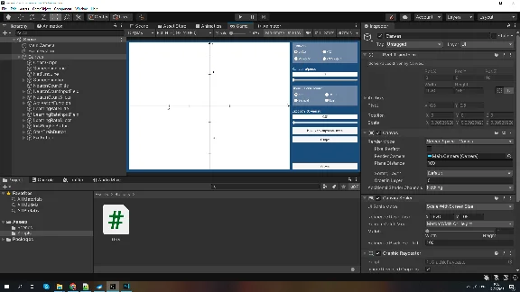 Functions approximation by a neural network. Unity.