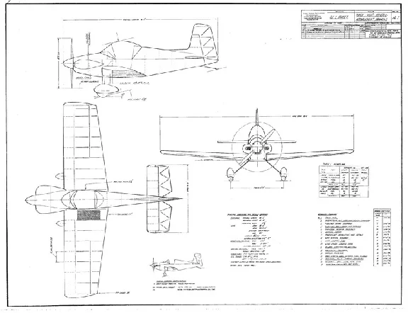 You Aviator. Drawings aircraft Corby CJ-1 Starlet