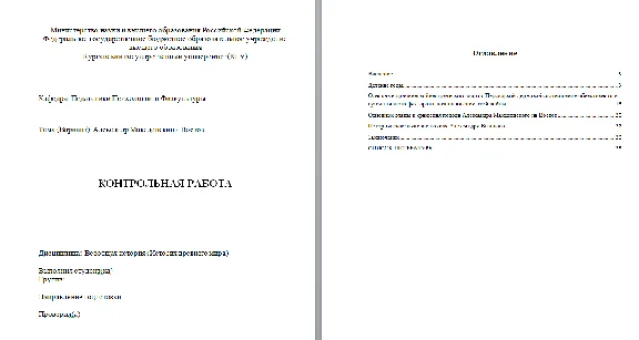 Контрольная работа Александр Македонский и Восток