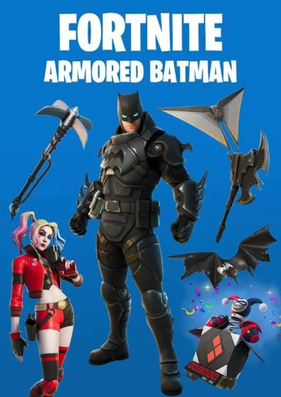 🔥FORTNITE! Armored Batman Zero Skin 💳0%💎GUARANTEE🔥