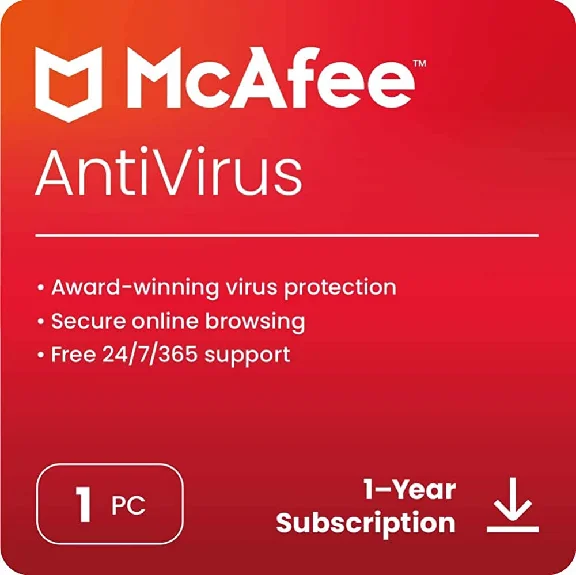 McAfee AntiVirus 2023 (1 Year / 1 PC) - Global Key
