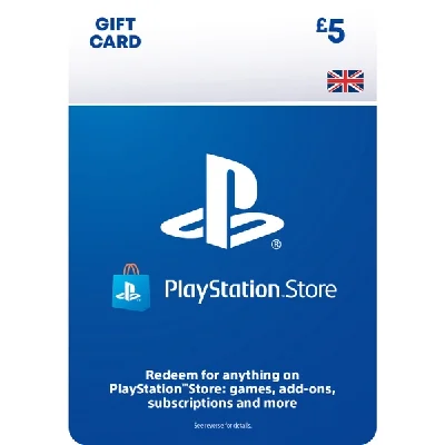 ⚡️ (PSN) Playstation Network 🔵 5£ (UK) 🔑 [0%Fee]