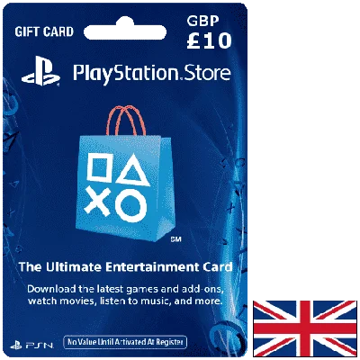 ⚡️ (PSN) Playstation Network 🔵 10£ (UK) 🔑 [0%Fee]