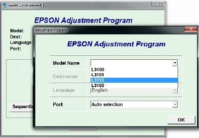 EPSON Adjustment Program Reset-L3100 L3101 L3110 L3150