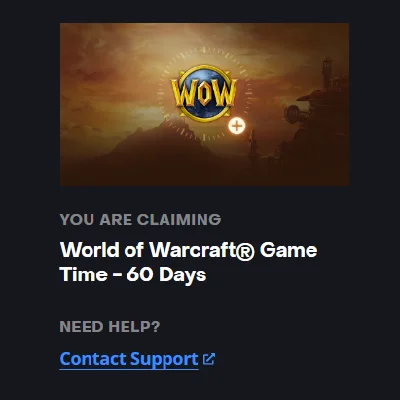 World of Warcraft 60 Days Subscription RU/EU
