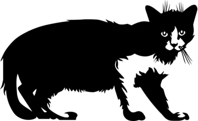 Vector Stencil Cat