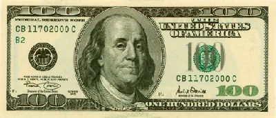 Scanned images of American dollars