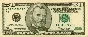 Scanned images of American dollars