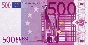 Scanned images 5,10,20,50,100,200,500 Euro nominal value.