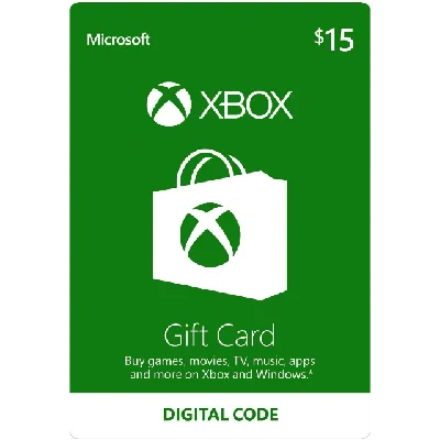 ⚡️ Карта Xbox Live 🔵 15$ (US) 🔑 [0%Fee]