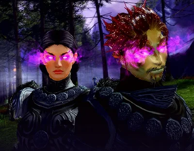 ✨ Guild Wars 2 ✨ Glowing Purple Mask 🔑KEY🔑