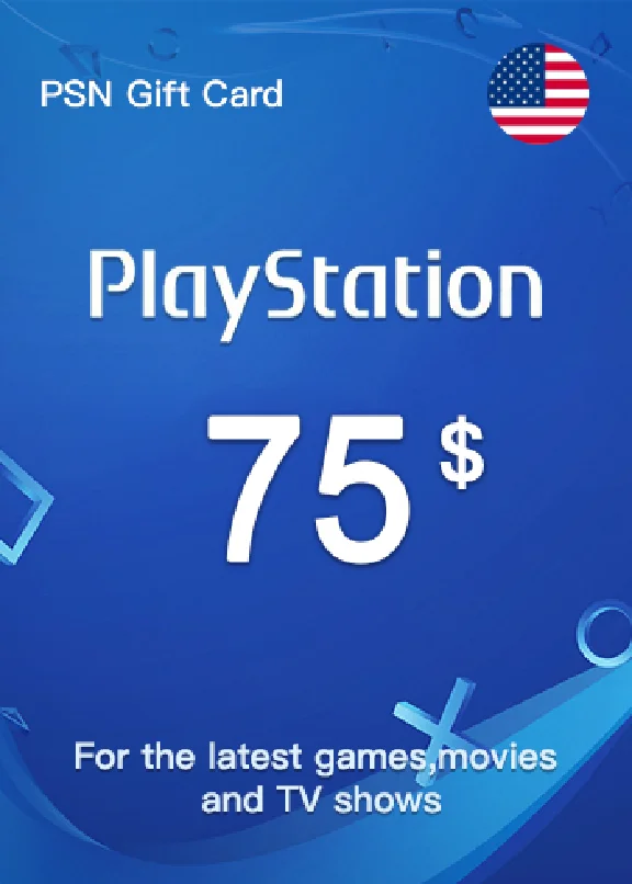 PLAYSTATION NETWORK PSN - 75$ USD USA 🎮 + GIFT 🎁