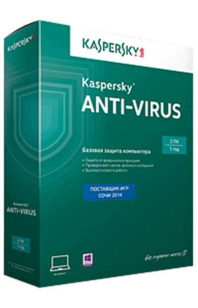 KASPERSKY ANTI-VIRUS 2014 2PC ПРОДЛЕНИЕ12MEC УКРАИНА-РБ