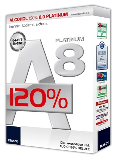 by Alcohol 120% 8 Platinum incl Audio 180% DELUXE FULL