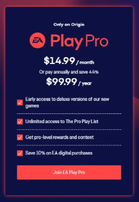 ✅EA PLAY PRO 12 Months💎