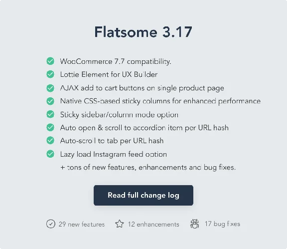 Flatsome [3.18.2] - Russification of the theme 🔥💜