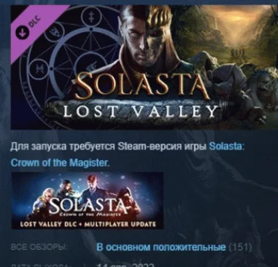 Solasta: Crown of the Magister Lost Valley 💎STEAM KEY