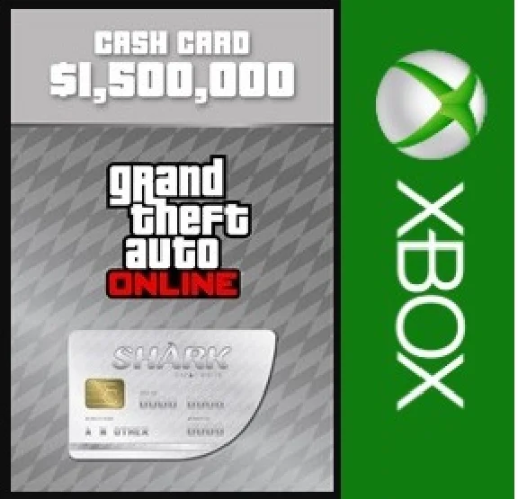 ☑️⭐GTA Online Great White Shark Cash Card Xbox⭐#