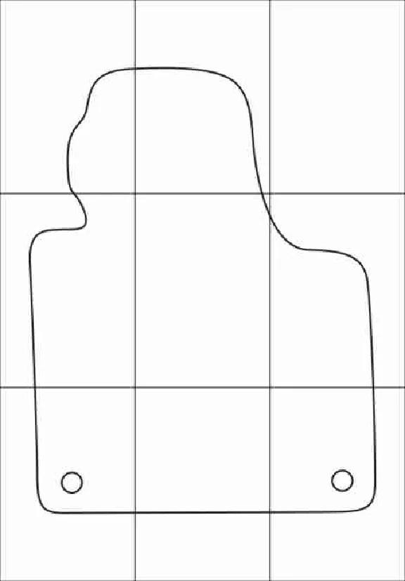 AUDI A3 Sportback 2004--  Vector patterns for car mats