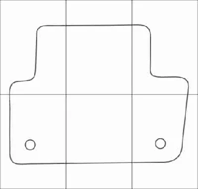 AUDI A4 2015  Vector patterns for car mats