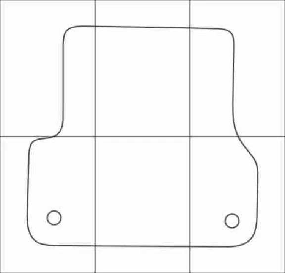 AUDI A6 2011--  Vector patterns for car mats