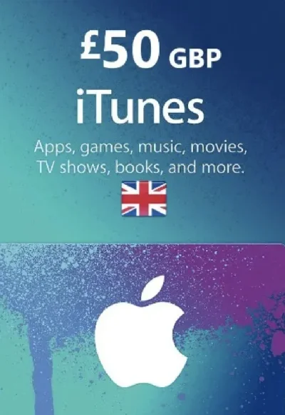 🍏iTunes & App Store 🍏Gift Card 50 GBP - UK Instant⚡