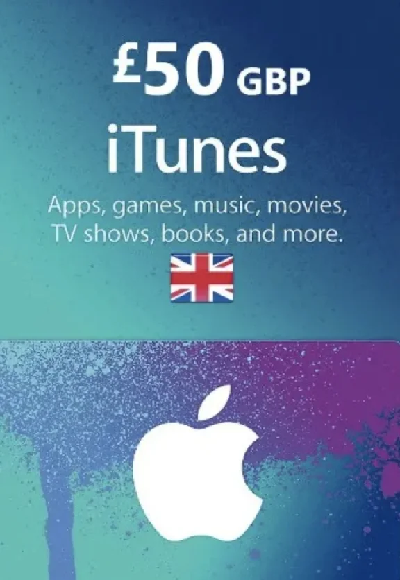 🍏iTunes & App Store 🍏Gift Card 50 GBP - UK Instant⚡