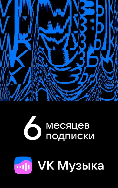 🎶🔵VK Music for 6 months (CODE) RU
