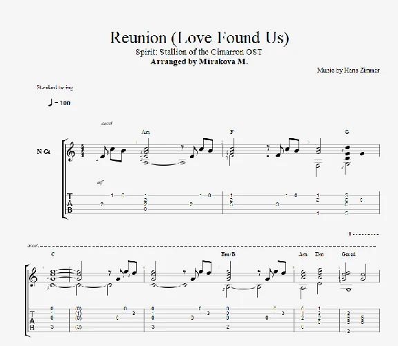 Hans Zimmer - Reunion (Love Found Us) - Spirit: Stallio