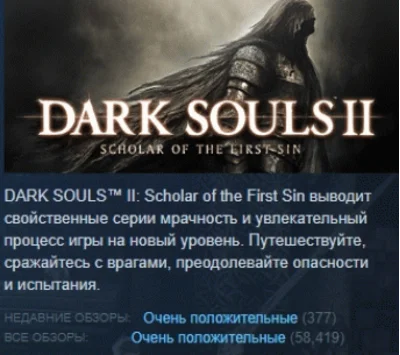 Dark Souls 2 II Scholar of the First Sin 💎STEAM LICENS