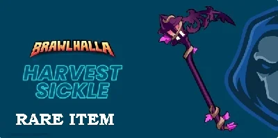 ✅🔑Brawlhalla: Harvest Sickle Scythe Weapon Skin Global
