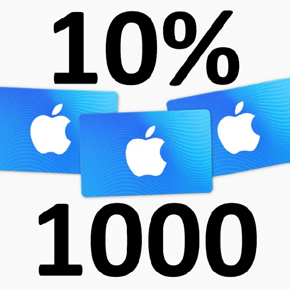 ✅Подарочная карта пополнения APPLE iTunes✅ 1000 рублей✅