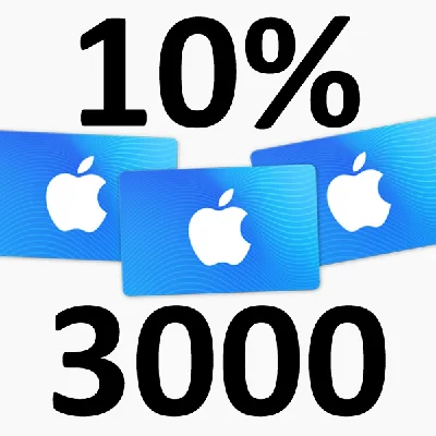 ✅Подарочная карта iTunes пополнение APPLE✅ 3000 рублей✅