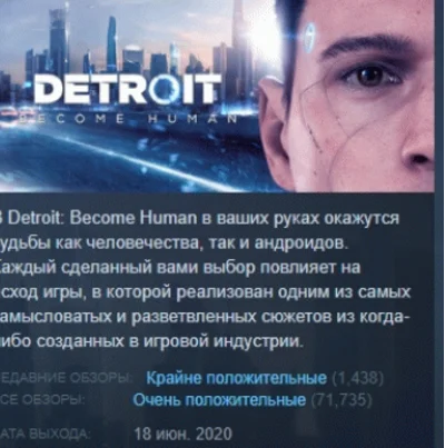 Detroit: Become Human 💎 STEAM KEY СТИМ КЛЮЧ ЛИЦЕНЗИЯ