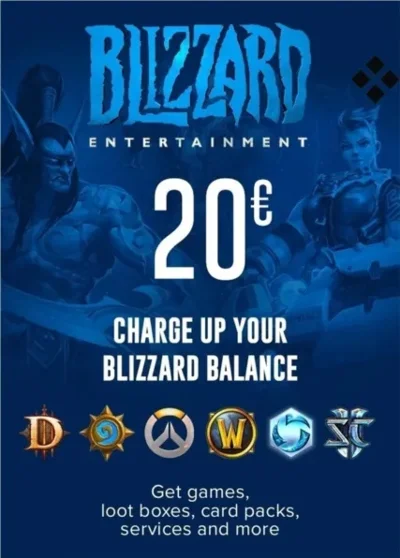 Blizzard Gift Card 20 EUR for Battle.net