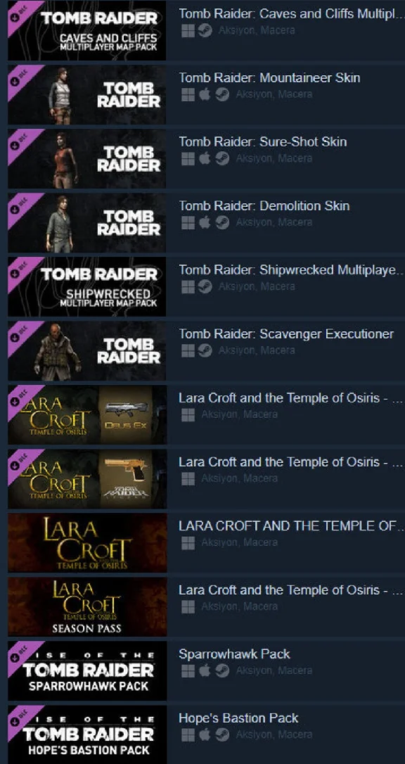 ❤️ Tomb Raider Collection + DLC´s Steam Offline