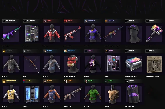 Rust Skins︱Twitch Drops︱Round 22+23+24︱39 Skins︱+ 🎁